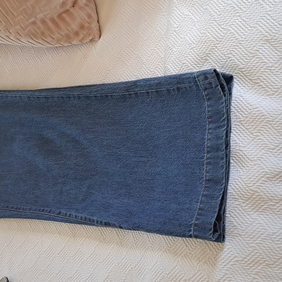 Madewell Womens Baggy Straight Trouser Wide Leg Stretch Jeans Medium Wash S-25 - Picture 8 of 8